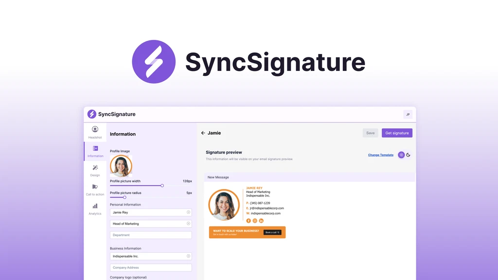 DJ Email Signatures Made Easy with SyncSignature