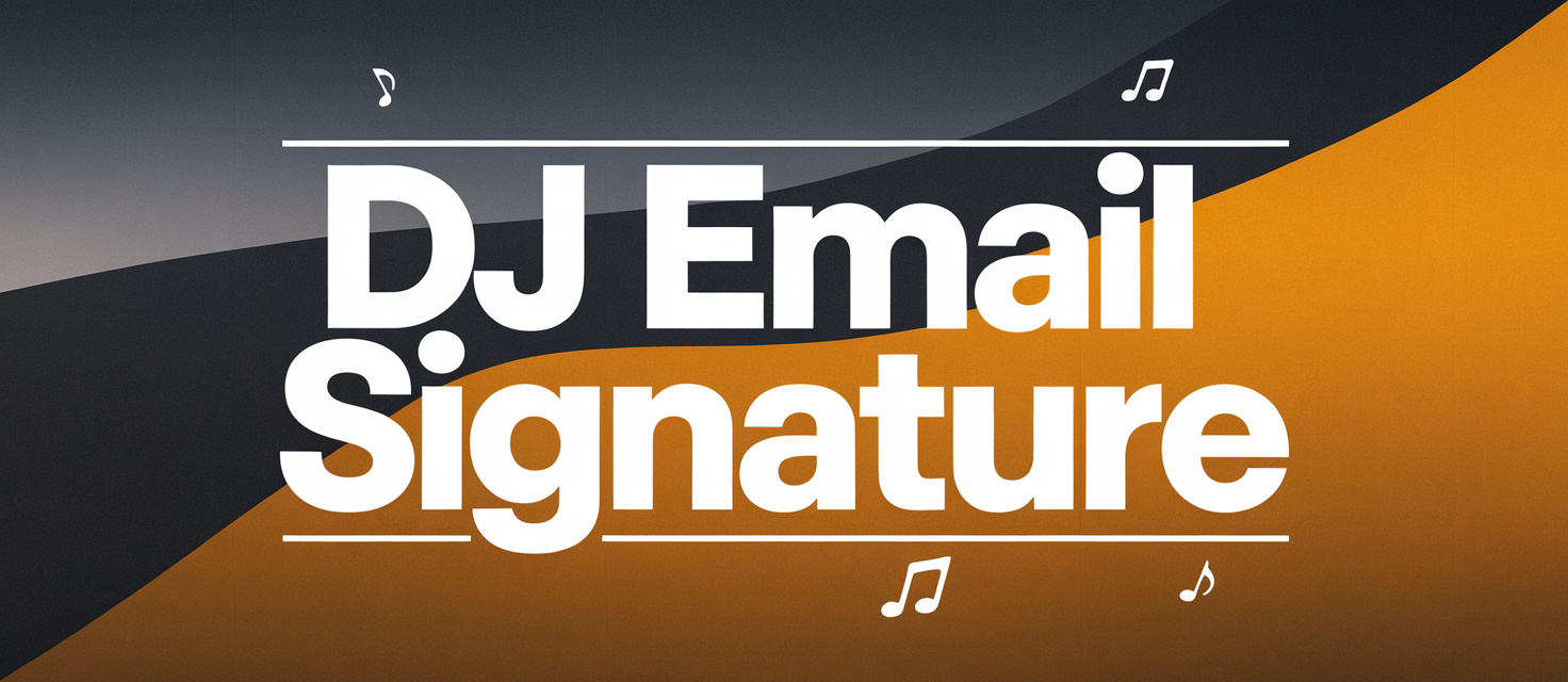 DJ Email Signatures Made Easy with SyncSignature