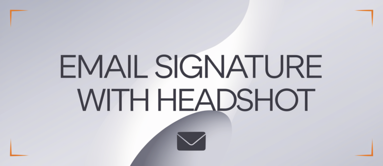 email signature with headshot