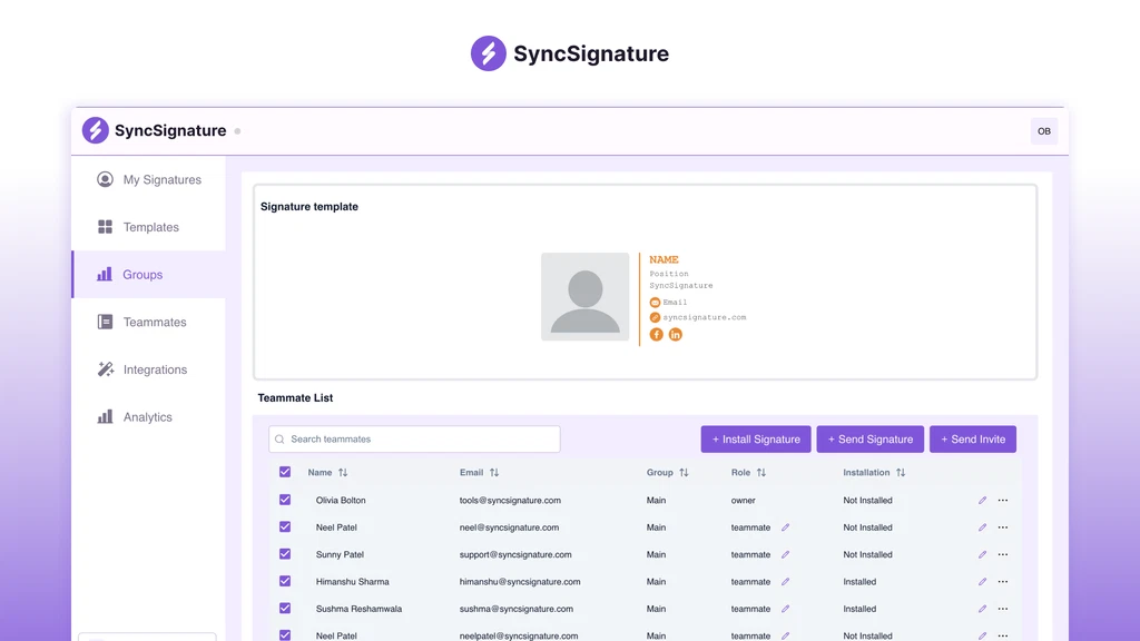 DJ Email Signatures Made Easy with SyncSignature