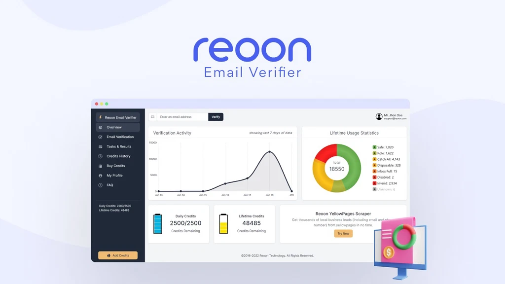 Reoon Email Verifier: Accurate Bulk Email Validation Tool Online